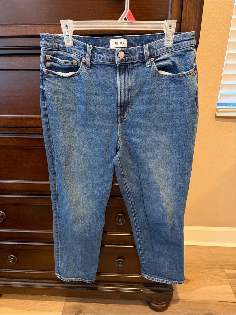 Pistola Charlie Rigid High Rise Ankle Straight Jean - Picture 4 of 6